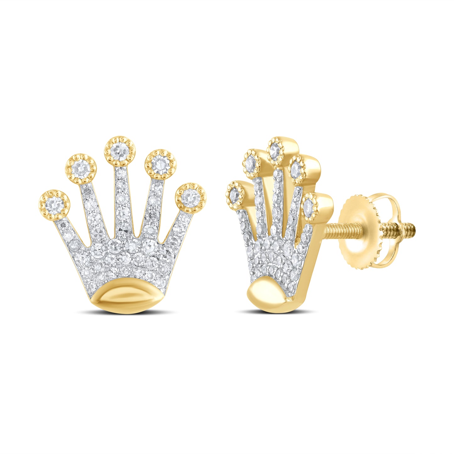 14kt Yellow Gold 0.50 CTW Natural Diamond Earrings