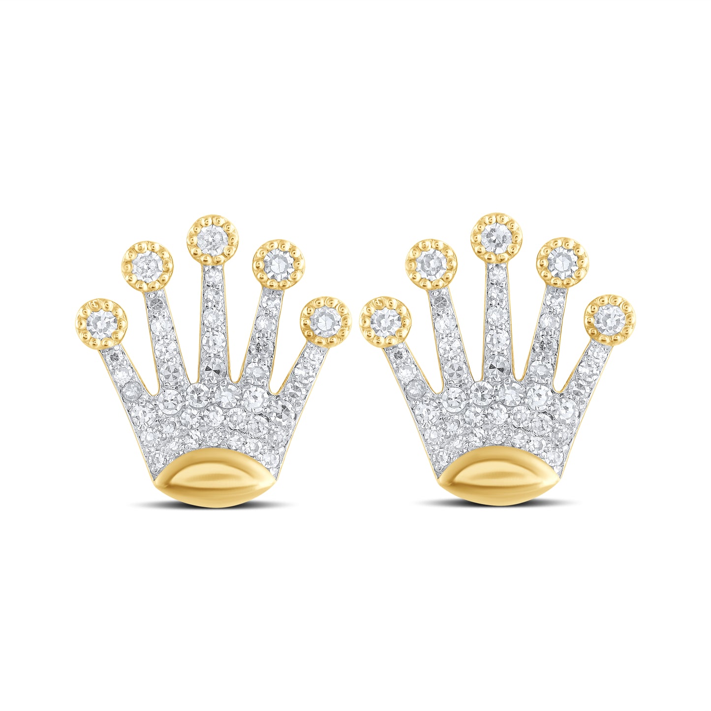 14kt Yellow Gold 0.50 CTW Natural Diamond Earrings