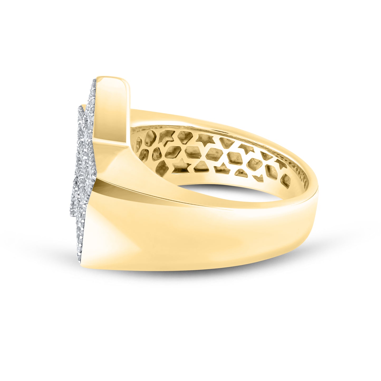 10kt Yellow Gold 0.76 CTW Men’s Natural Diamond Ring