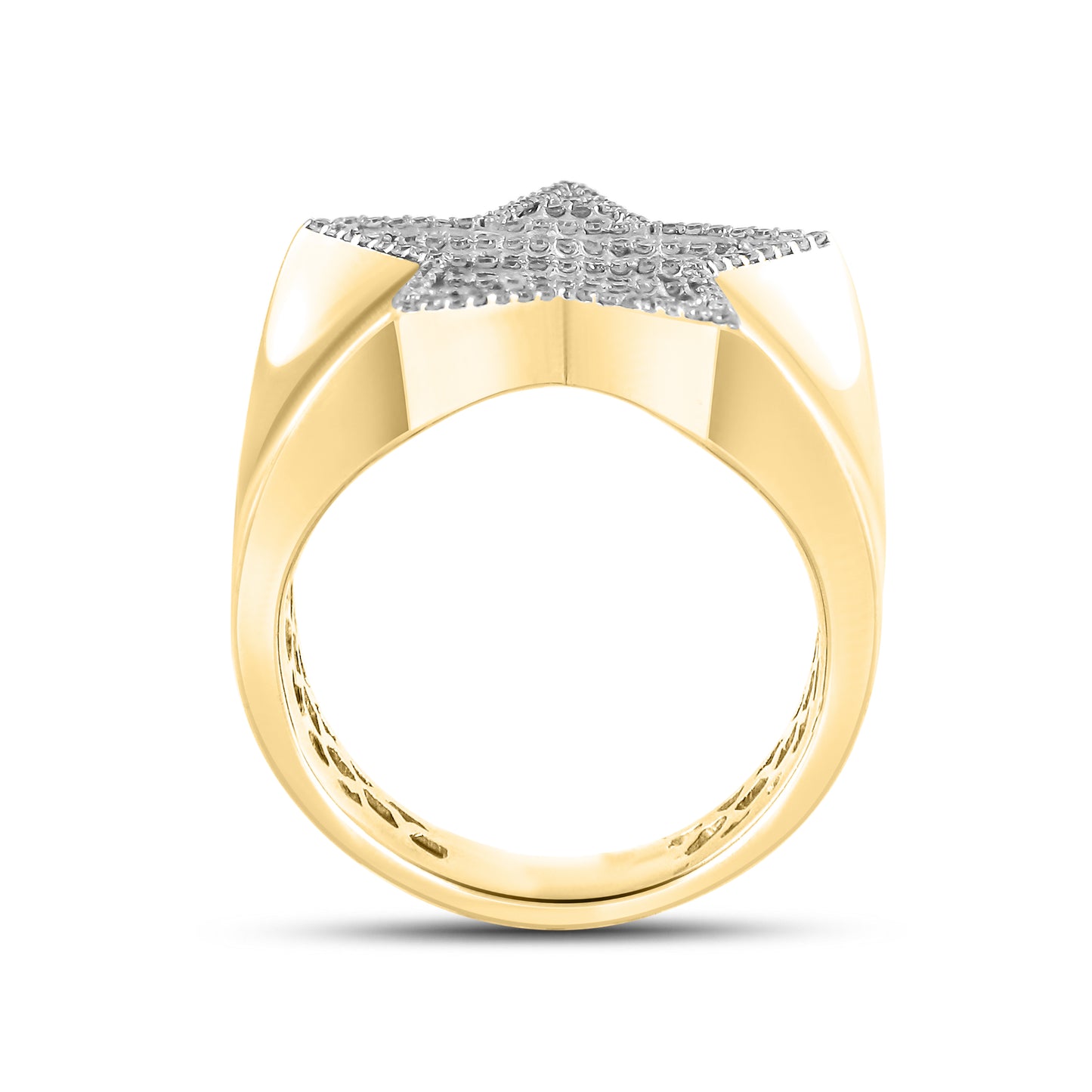10kt Yellow Gold 0.76 CTW Men’s Natural Diamond Ring