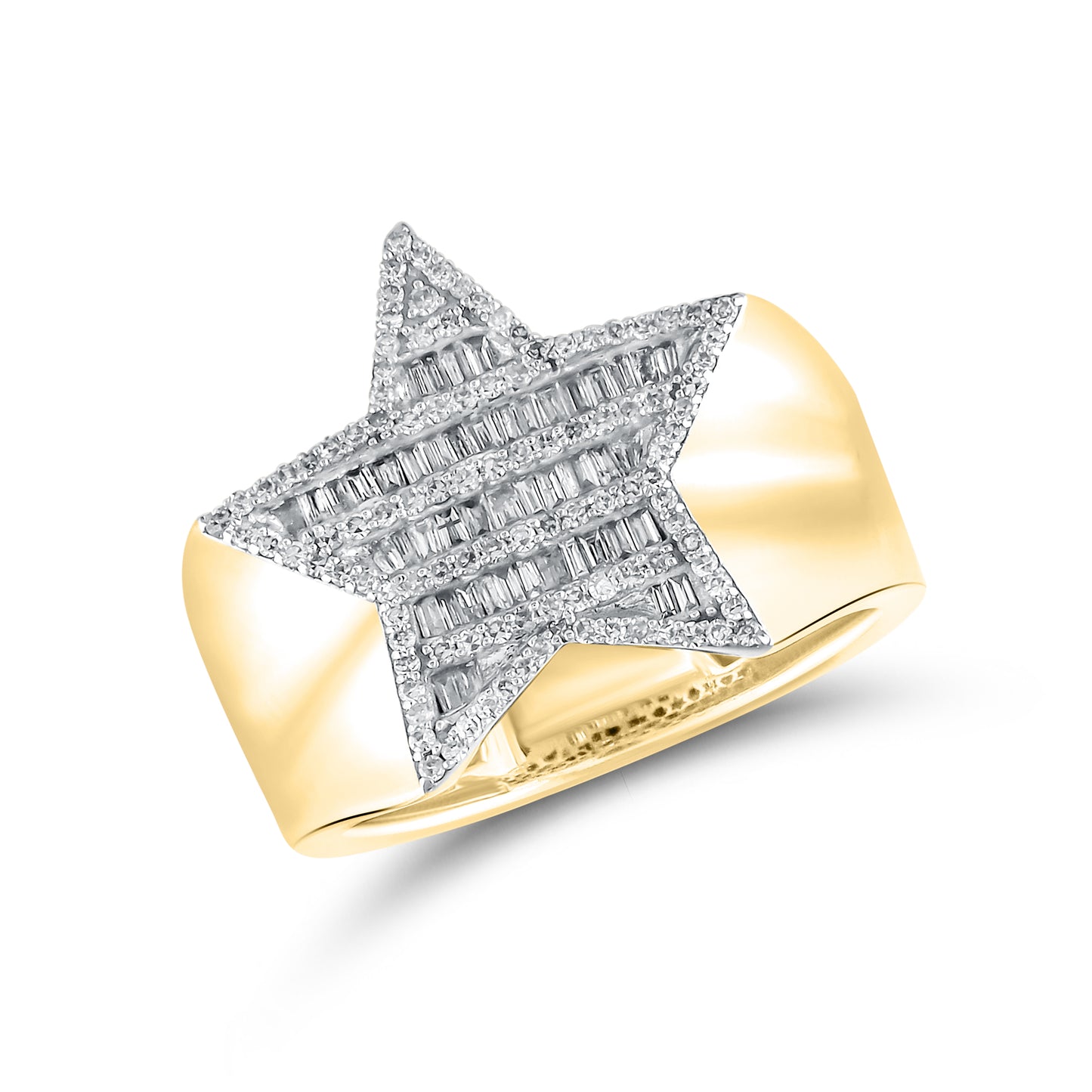 10kt Yellow Gold 0.76 CTW Men’s Natural Diamond Ring