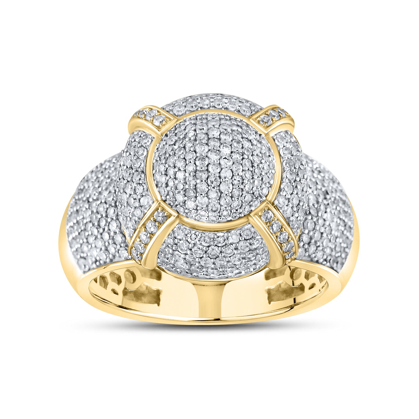 10kt Yellow Gold 2 CTW Diamond Men's Ring