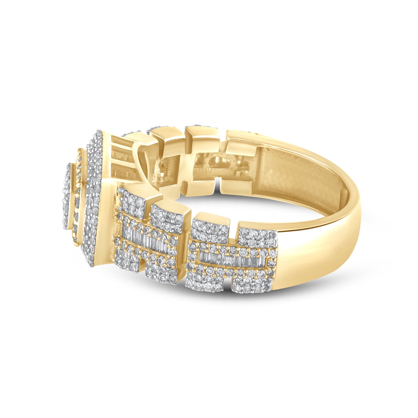10kt Yellow Gold 1.54 CTW Men's Natural Diamond Ring