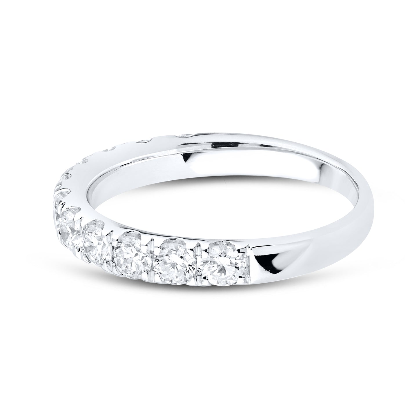 14kt White Gold 0.97 CTW Lab Diamond Band
