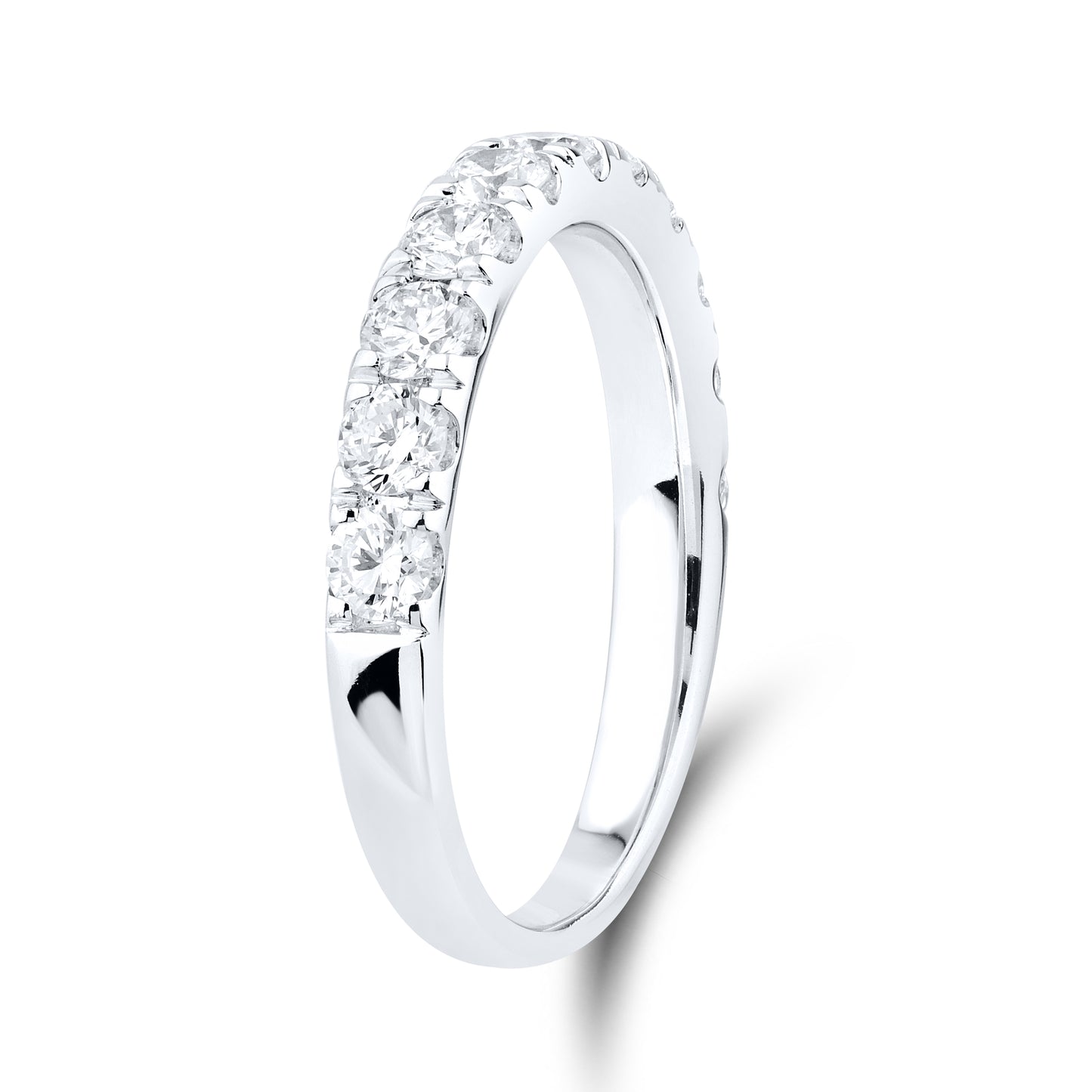 14kt White Gold 0.97 CTW Lab Diamond Band