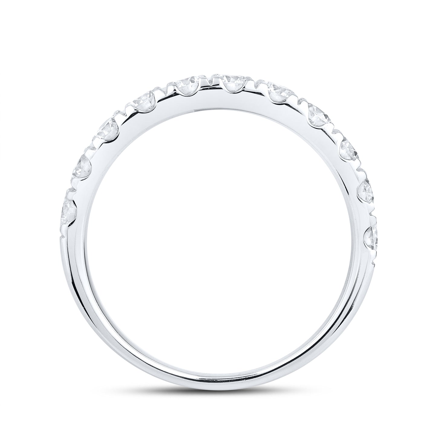 14kt White Gold 0.97 CTW Lab Diamond Band