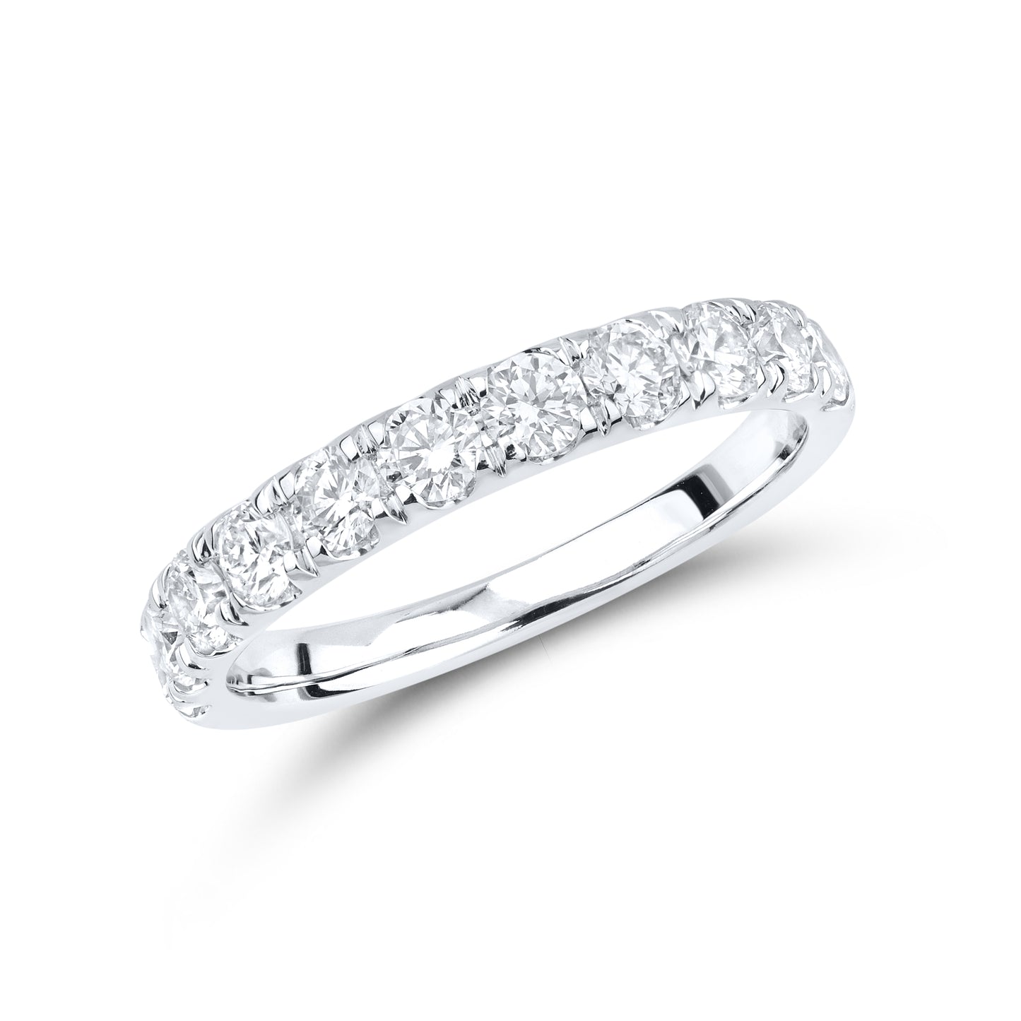 14kt White Gold 0.97 CTW Lab Diamond Band