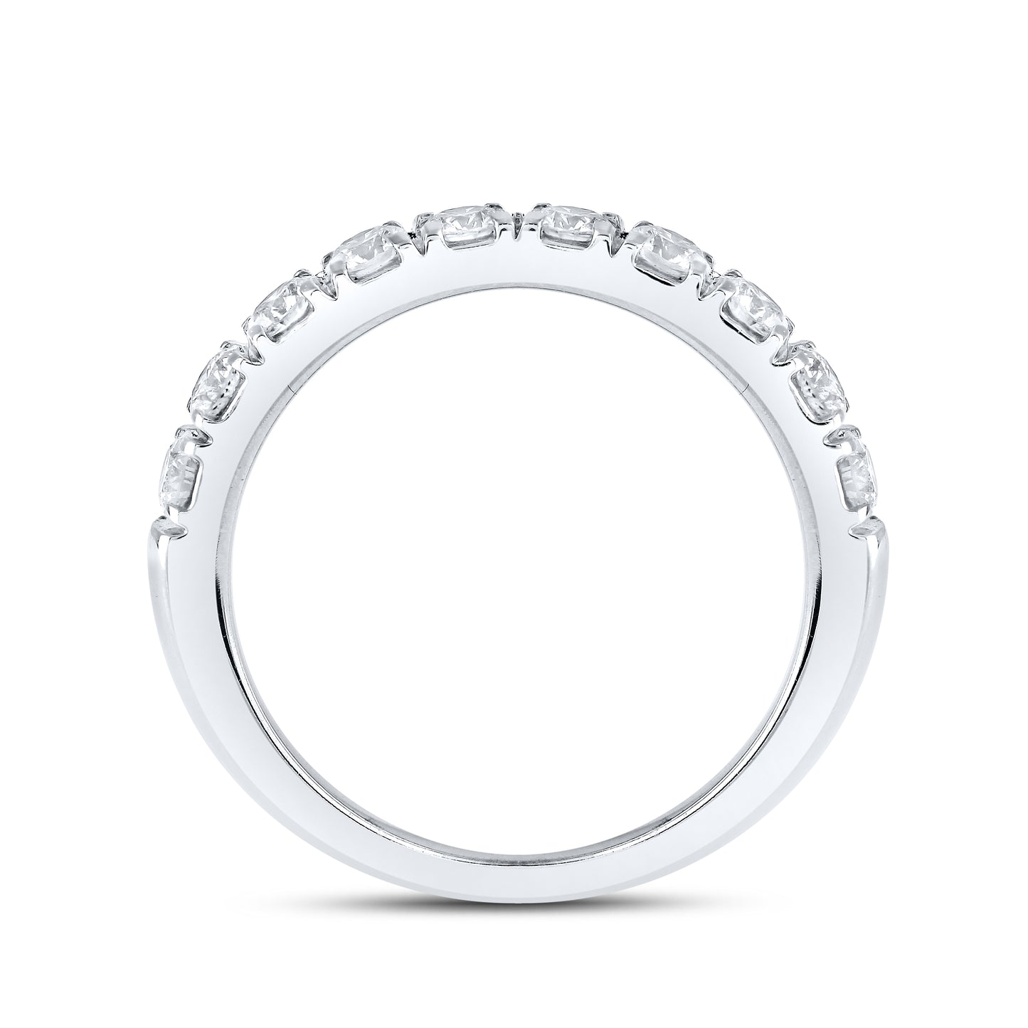 14kt White Gold 0.98 CTW Lab Diamond Band