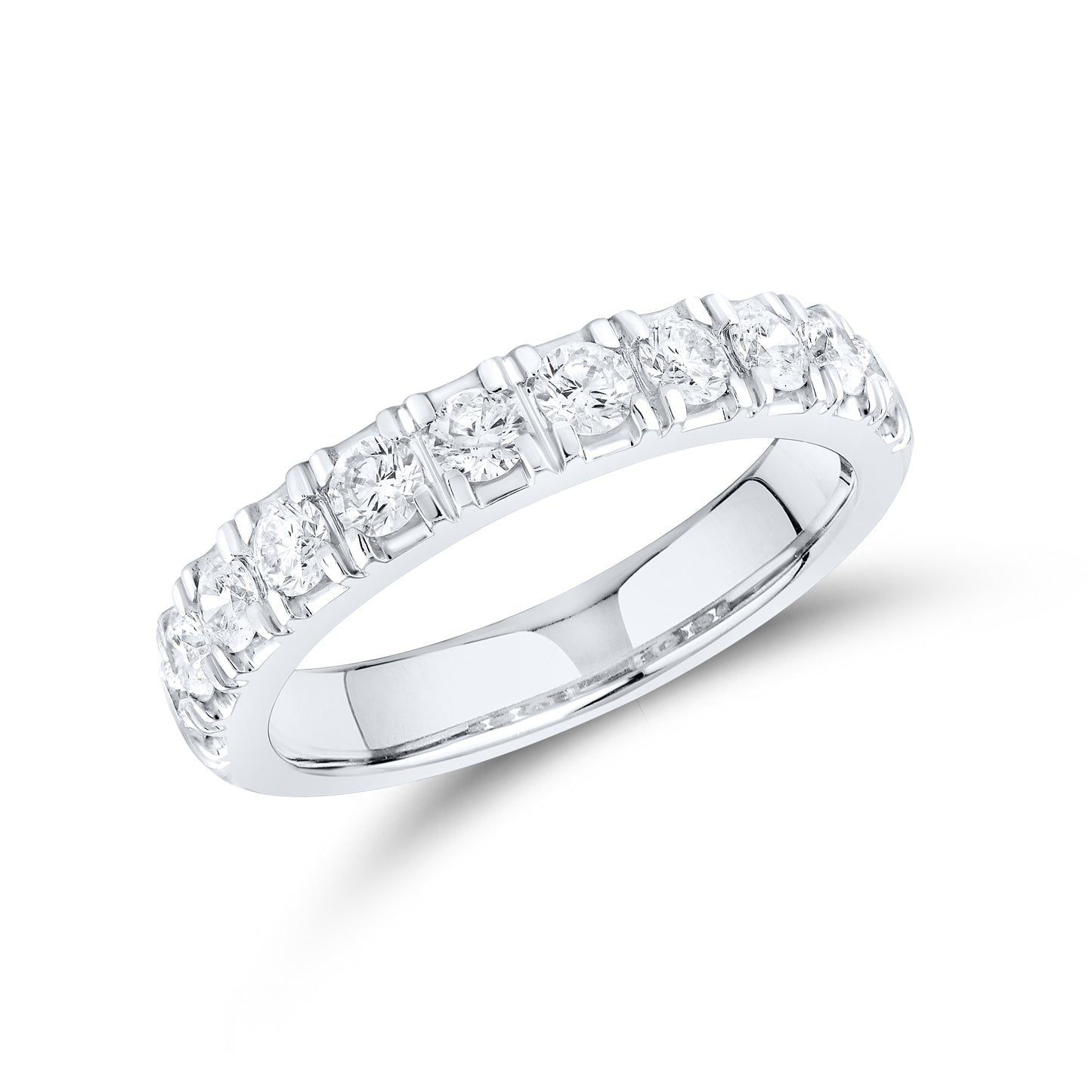 14kt White Gold 0.98 CTW Lab Diamond Band