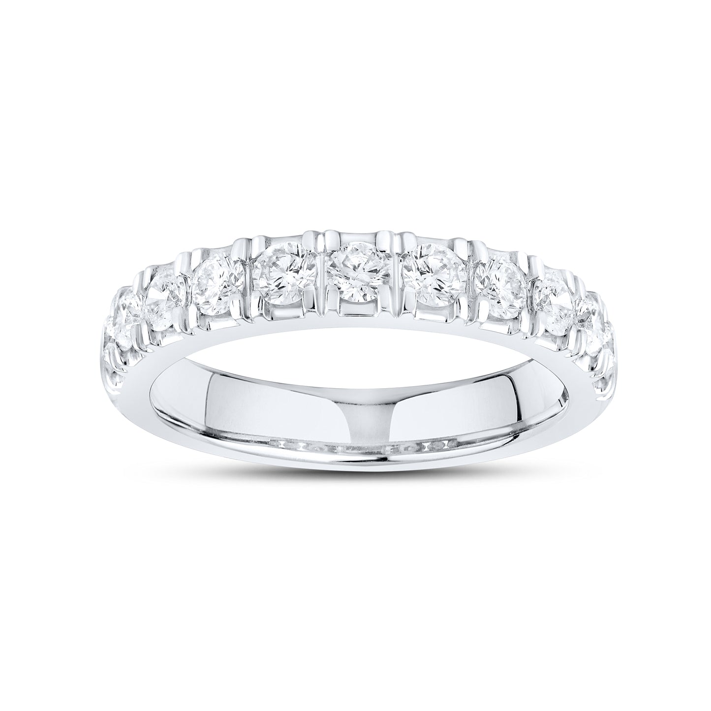 14kt White Gold 0.98 CTW Lab Diamond Band