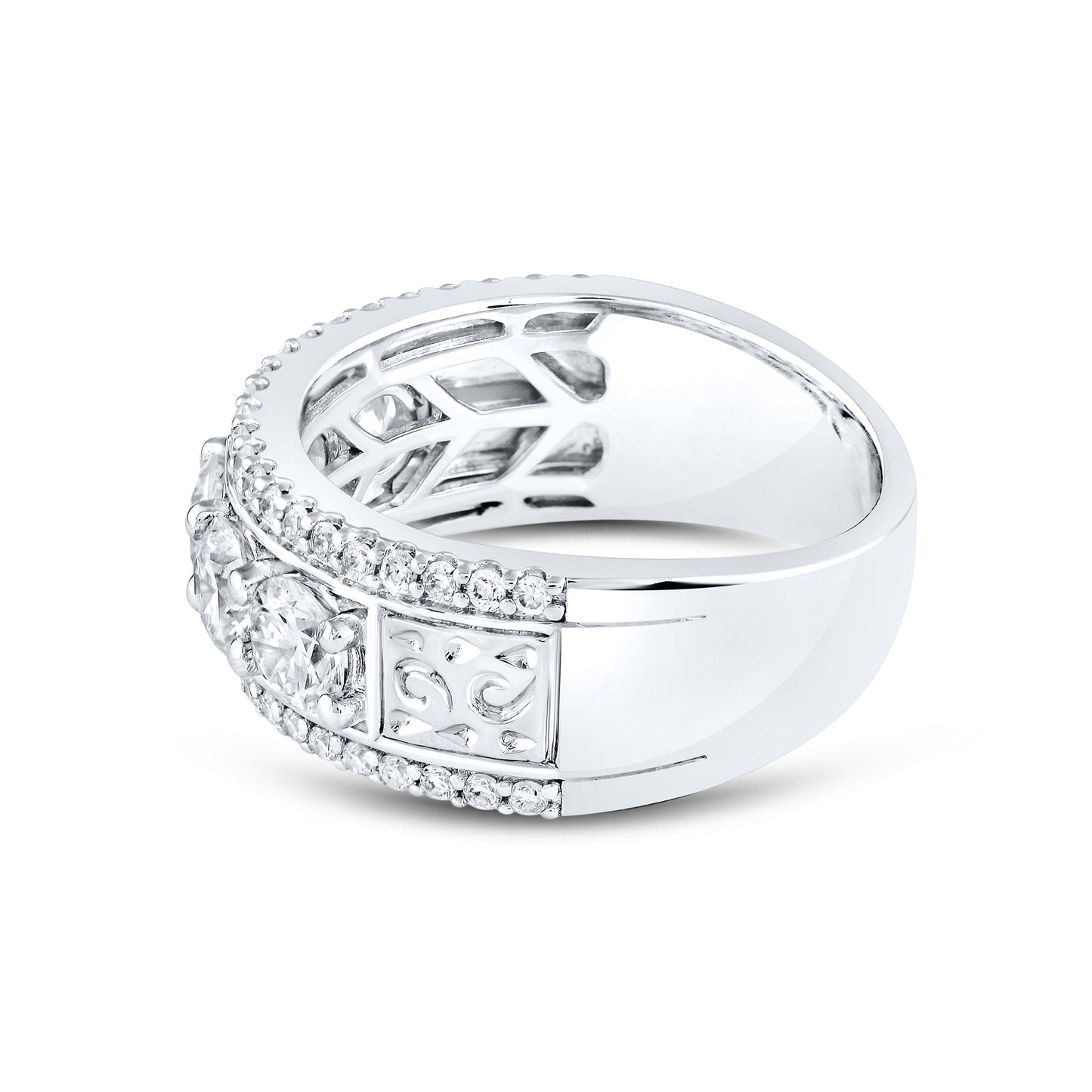 14kt White Gold 1.8 CTW Lab Diamond Ring