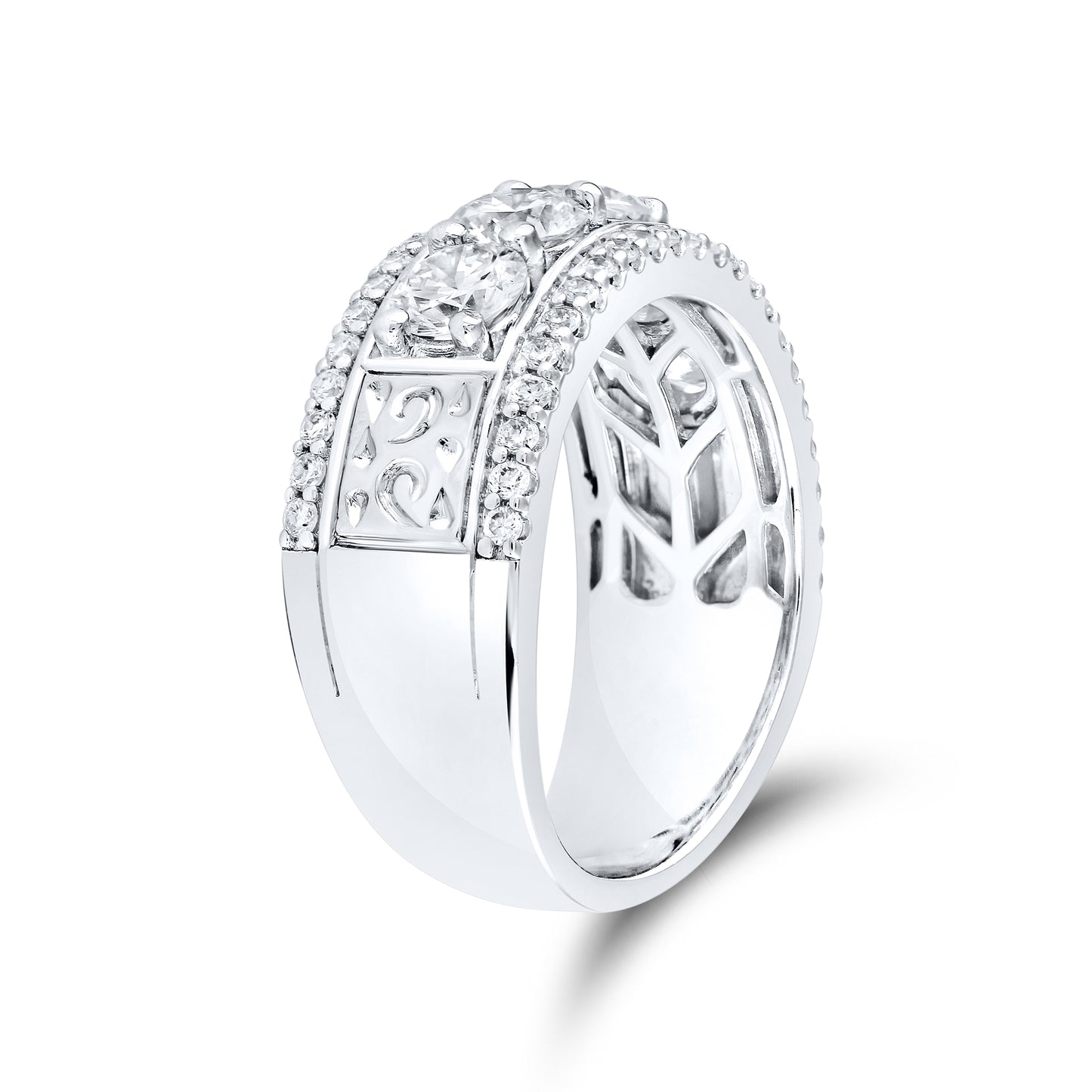 14kt White Gold 1.8 CTW Lab Diamond Ring