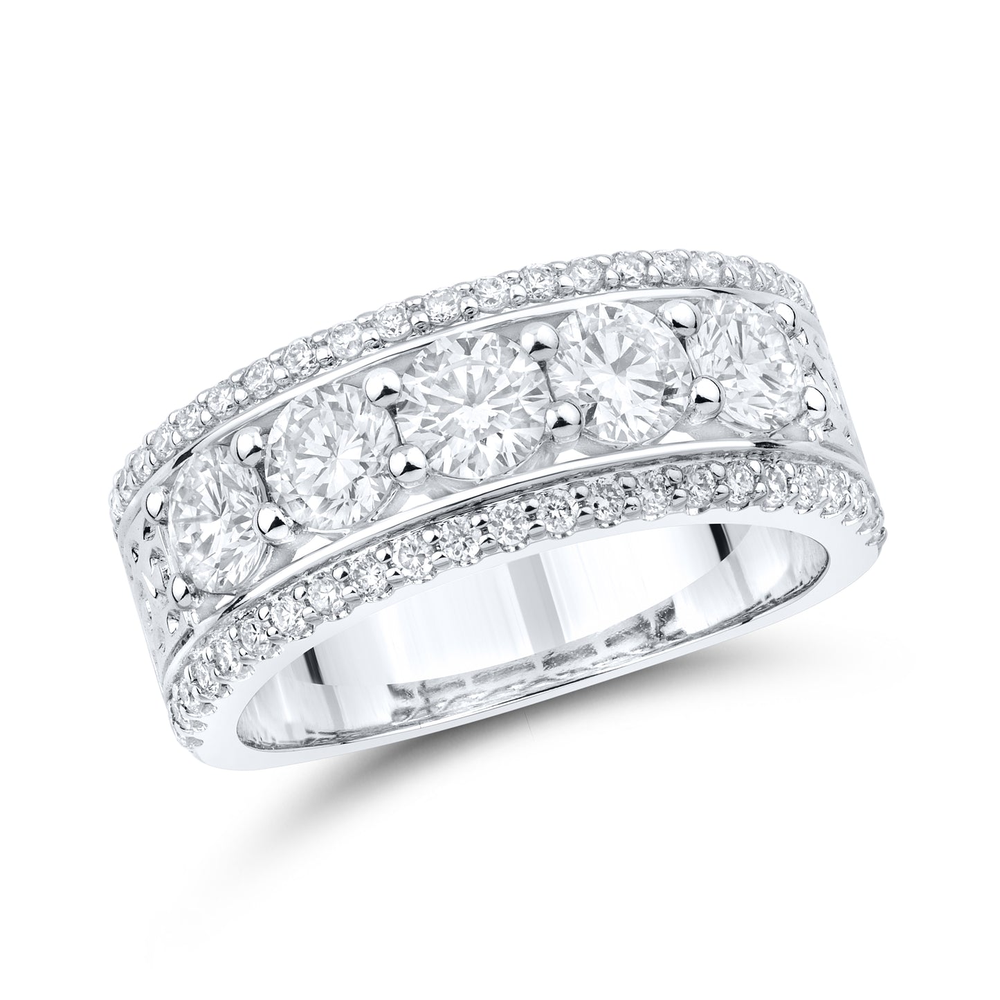 14kt White Gold 1.8 CTW Lab Diamond Ring