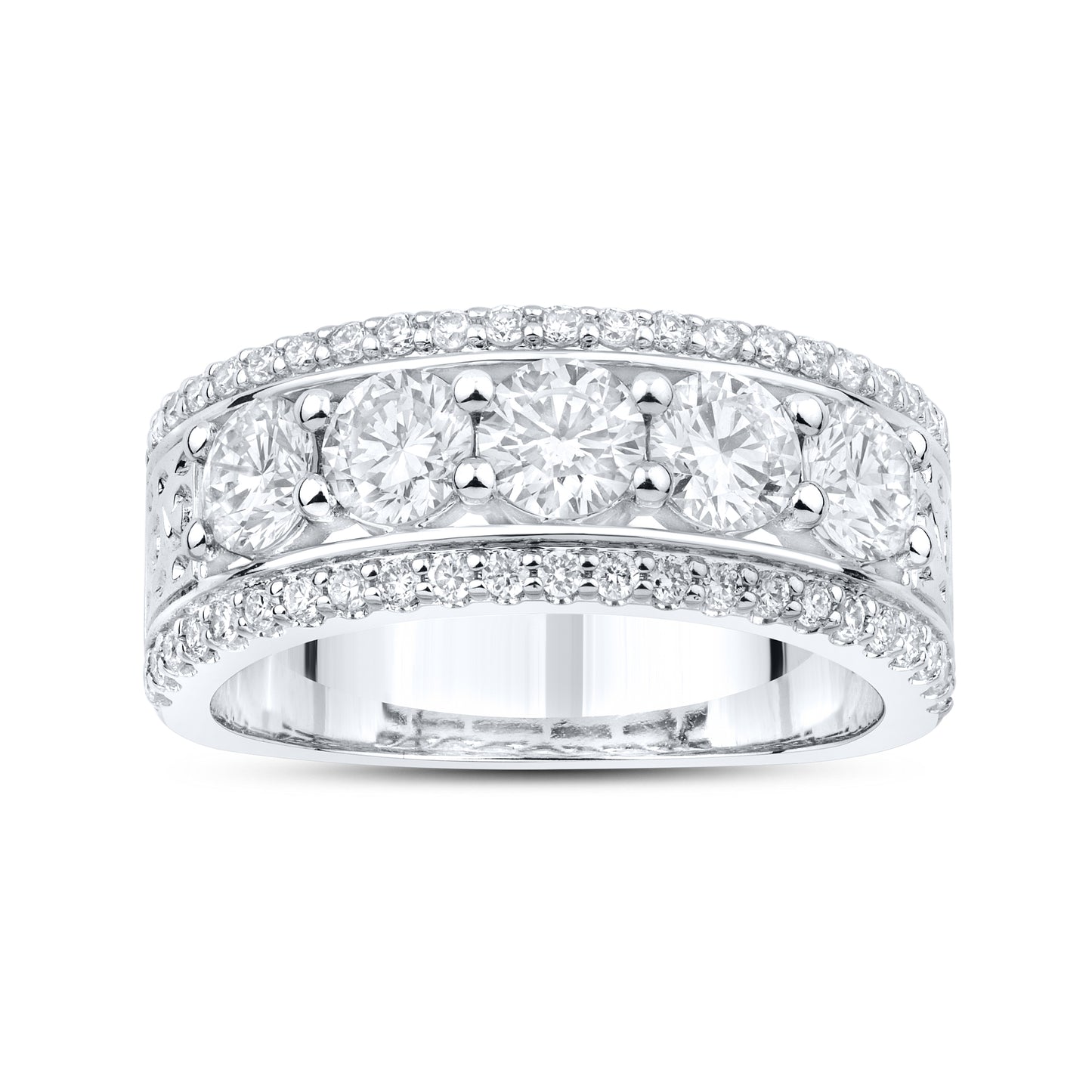 14kt White Gold 1.8 CTW Lab Diamond Ring