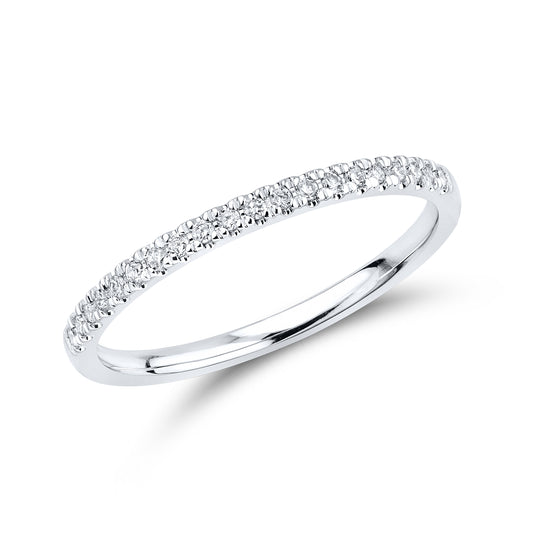 14kt White Gold 0.17 CTW Lab Diamond Band