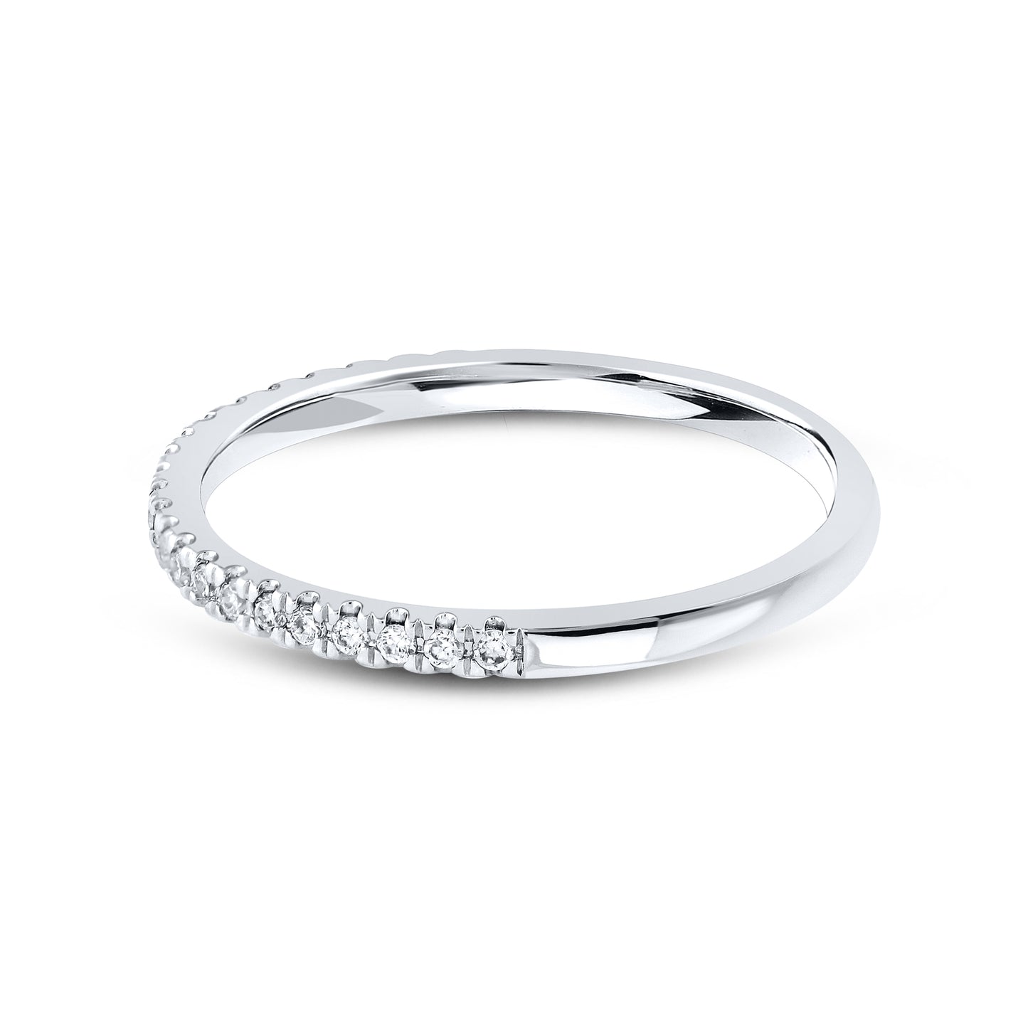 14kt White Gold 0.13 CTW Lab Diamond Band