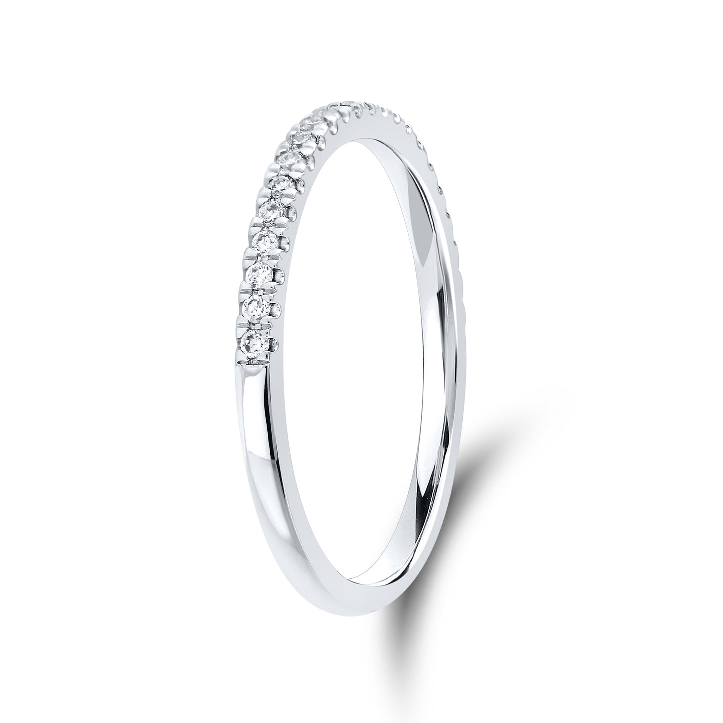 14kt White Gold 0.13 CTW Lab Diamond Band