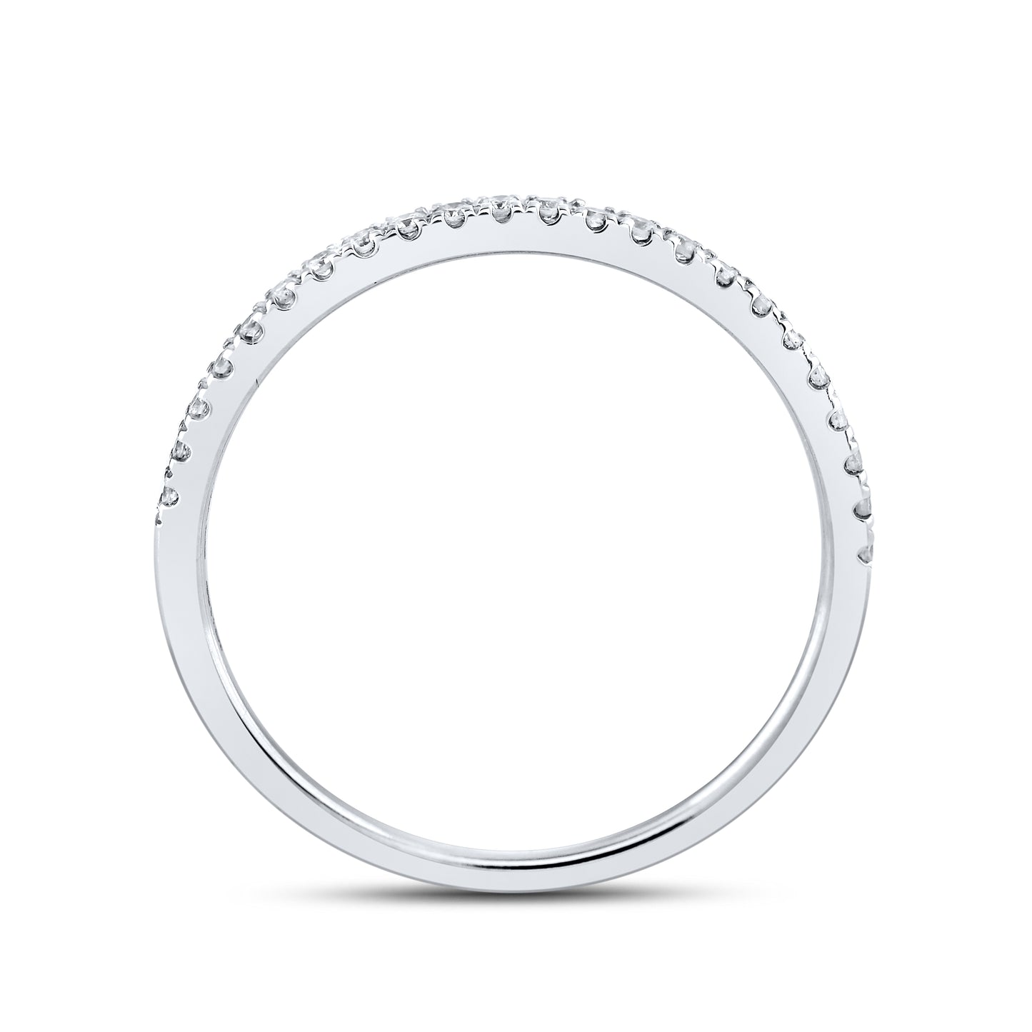 14kt White Gold 0.13 CTW Lab Diamond Band