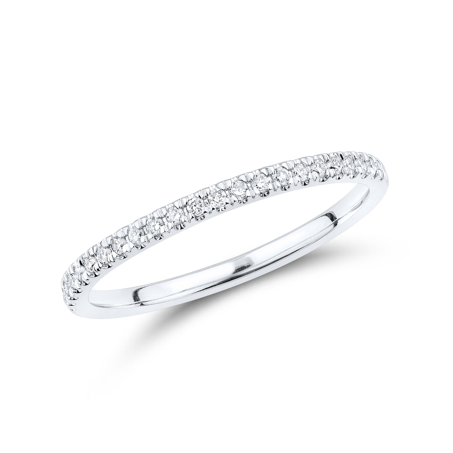14kt White Gold 0.13 CTW Lab Diamond Band