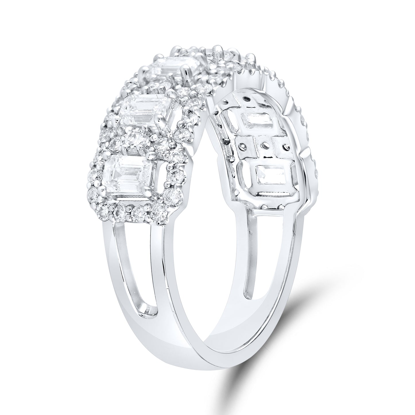 14kt White Gold 1.45 CTW Lab Diamond Band