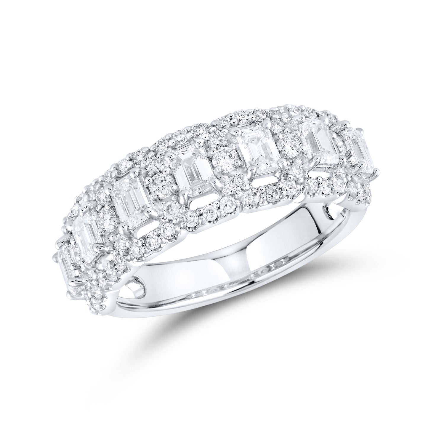 14kt White Gold 1.45 CTW Lab Diamond Band