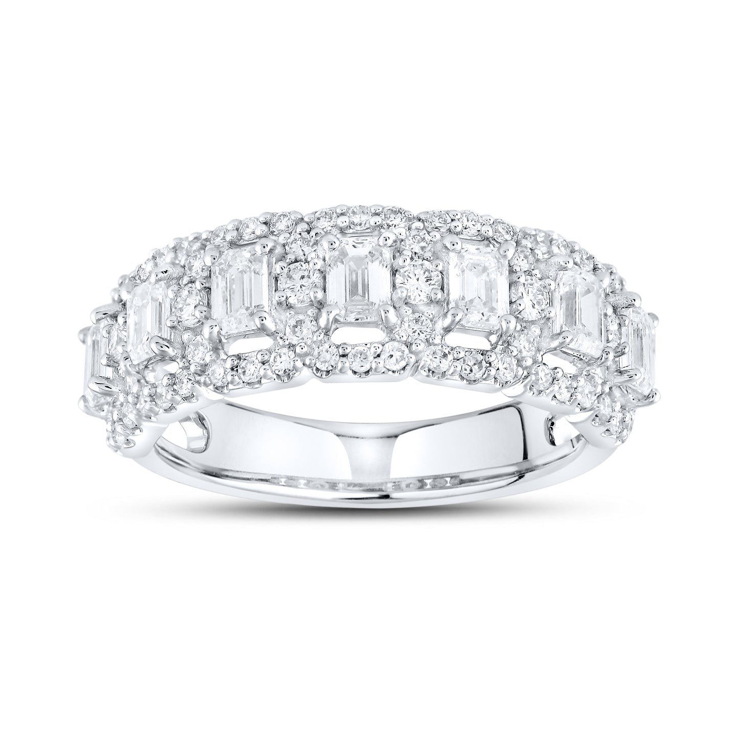 14kt White Gold 1.45 CTW Lab Diamond Band
