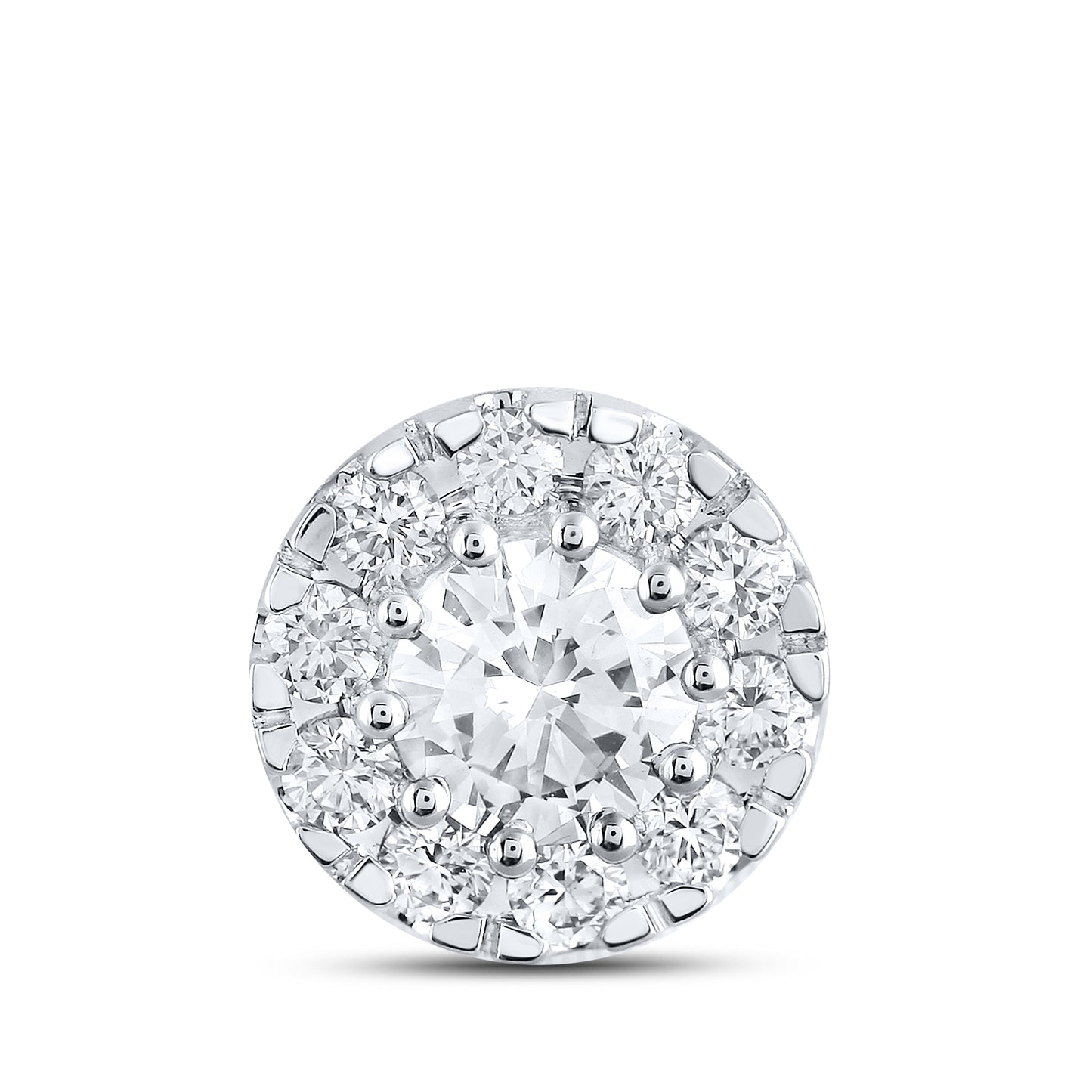 14kt White Gold 1.02 CTW Lab Diamond Pendant