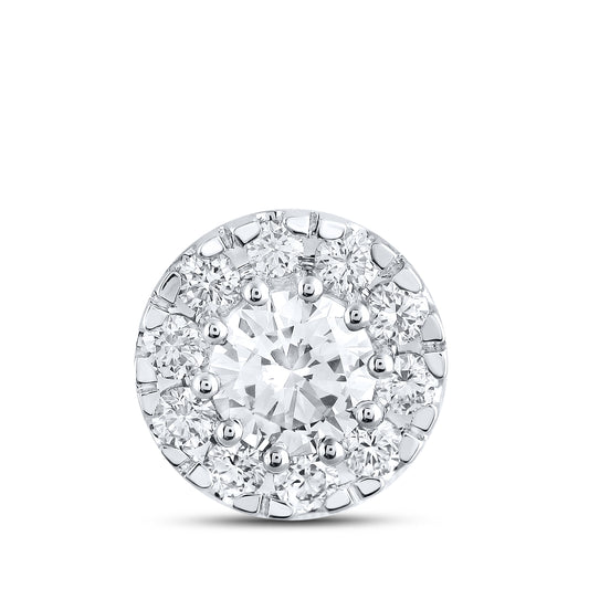 14kt White Gold 1.02 CTW Lab Diamond Pendant