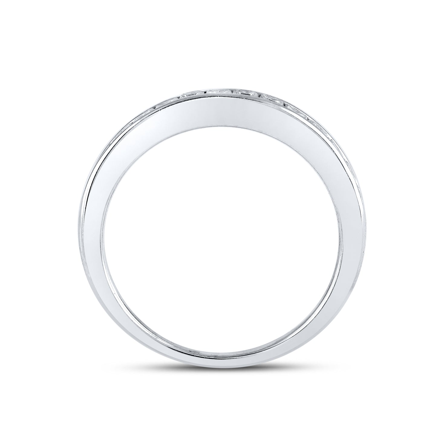 14kt White Gold 3.29 CTW Emerald Lab Diamond Ring