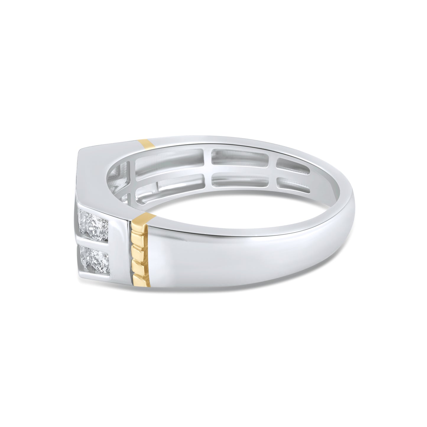 14kt White Gold 0.93 CTW Mens Lab Diamond Ring