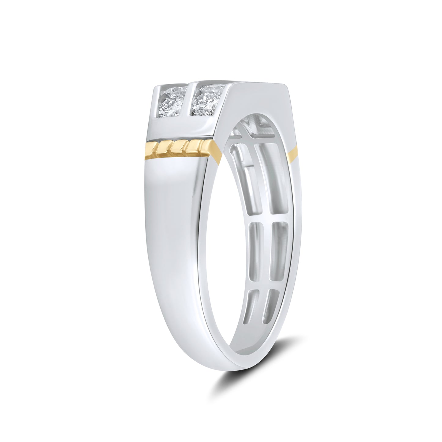 14kt White Gold 0.93 CTW Mens Lab Diamond Ring