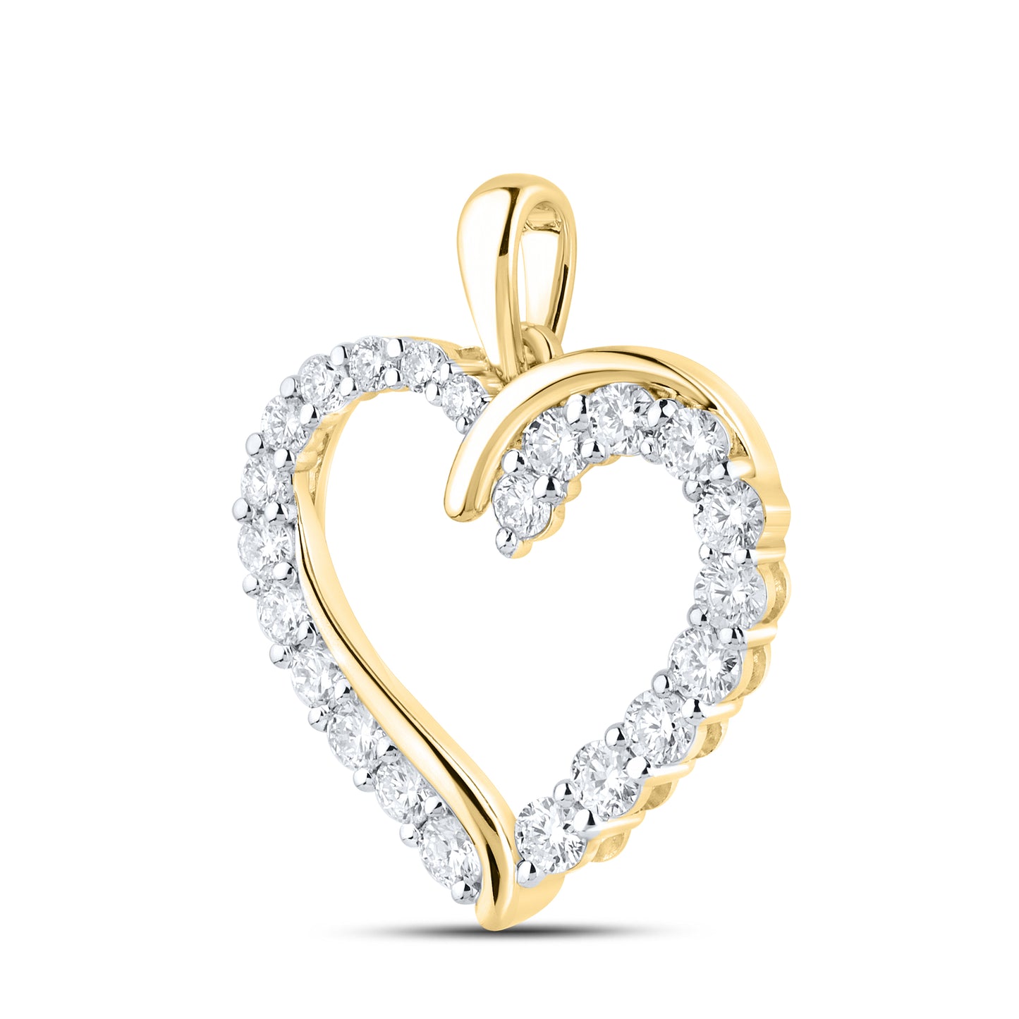 14kt Yellow Gold 1.04 CTW Lab Diamond Pendant