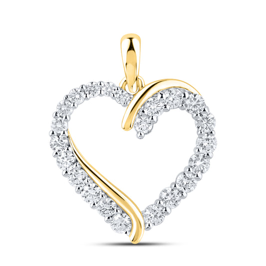 14kt Yellow Gold 1.04 CTW Lab Diamond Pendant