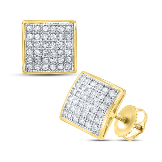 10kt Yellow 0.25 CTW Natural Diamond Earrings