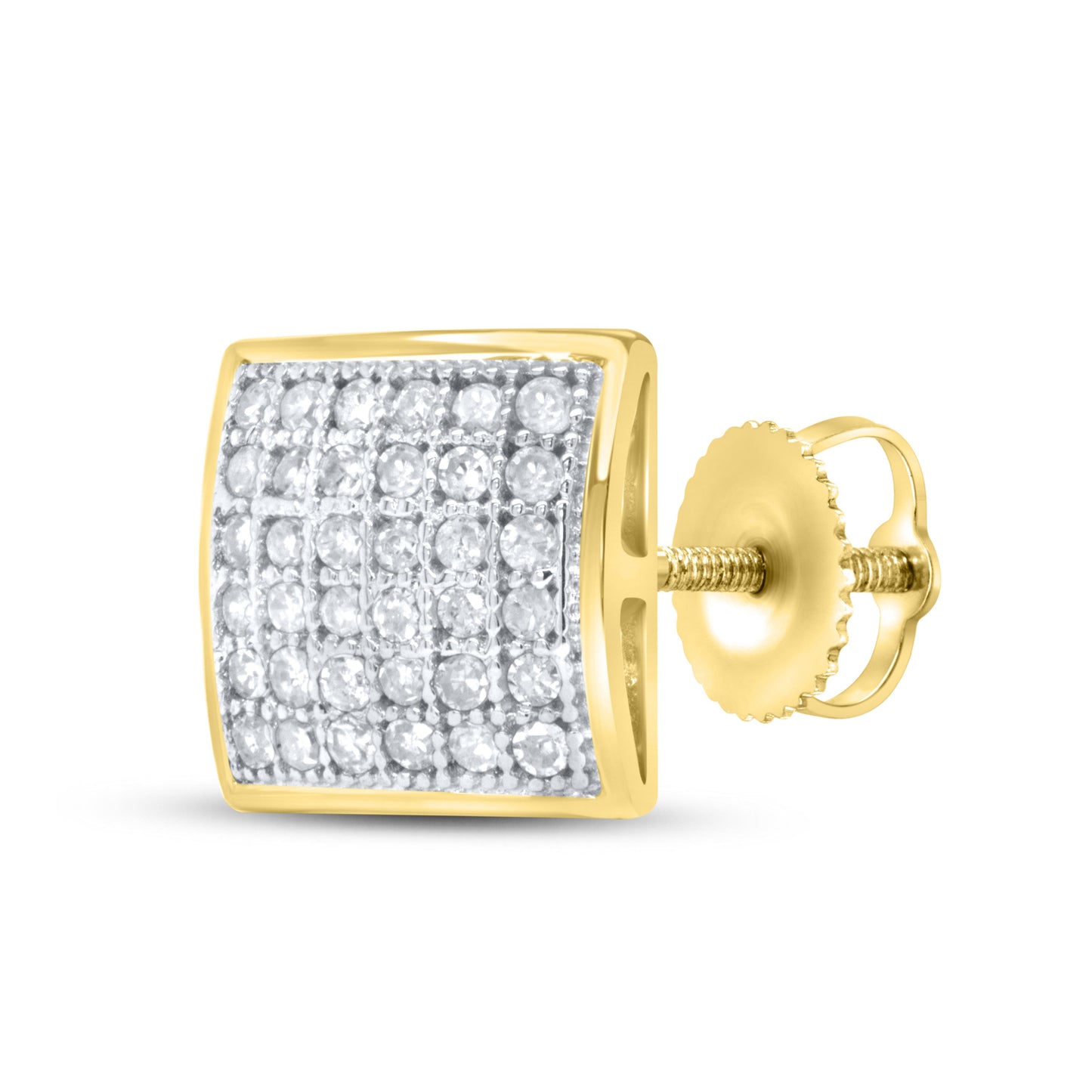 10kt Yellow 0.25 CTW Natural Diamond Earrings