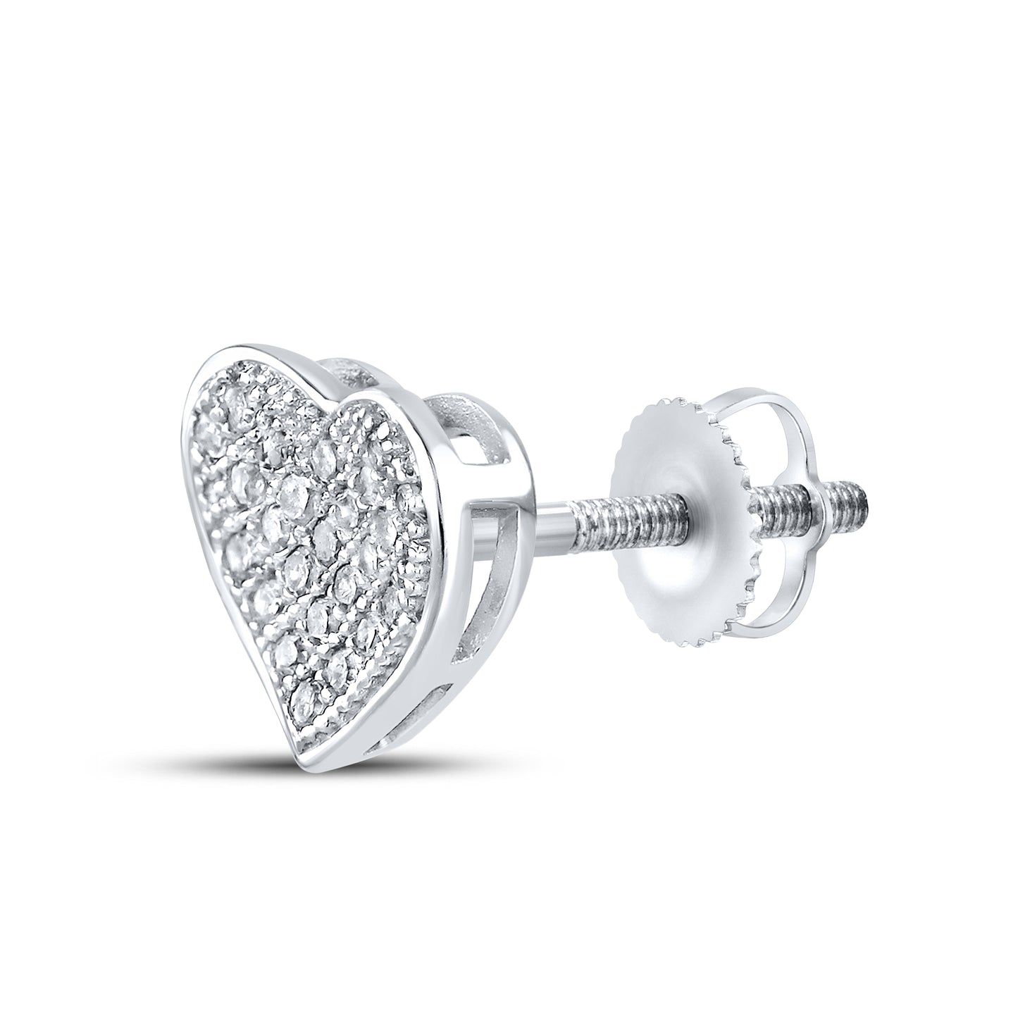 10kt White Gold 0.15 CTW Natural Diamond Earrings