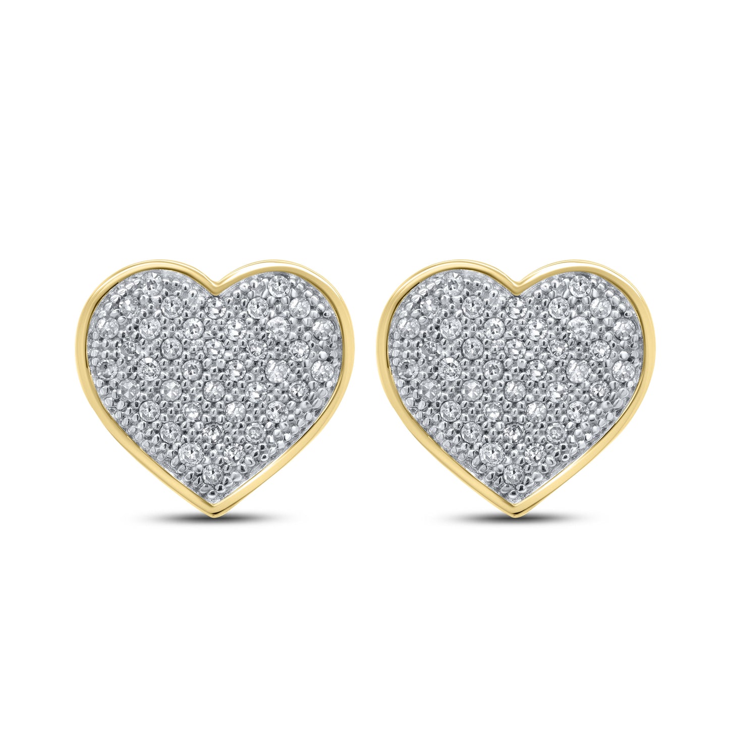 10k yellow gold 0.20 CTW Diamond Earrings