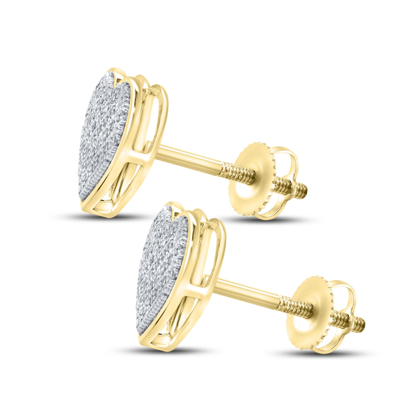 10k yellow gold 0.20 CTW Diamond Earrings