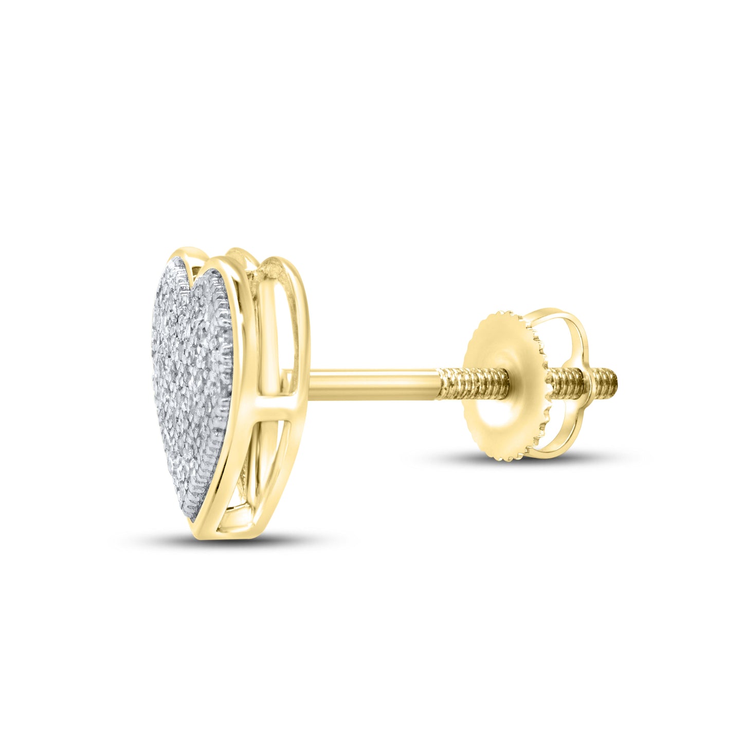10k yellow gold 0.20 CTW Diamond Earrings