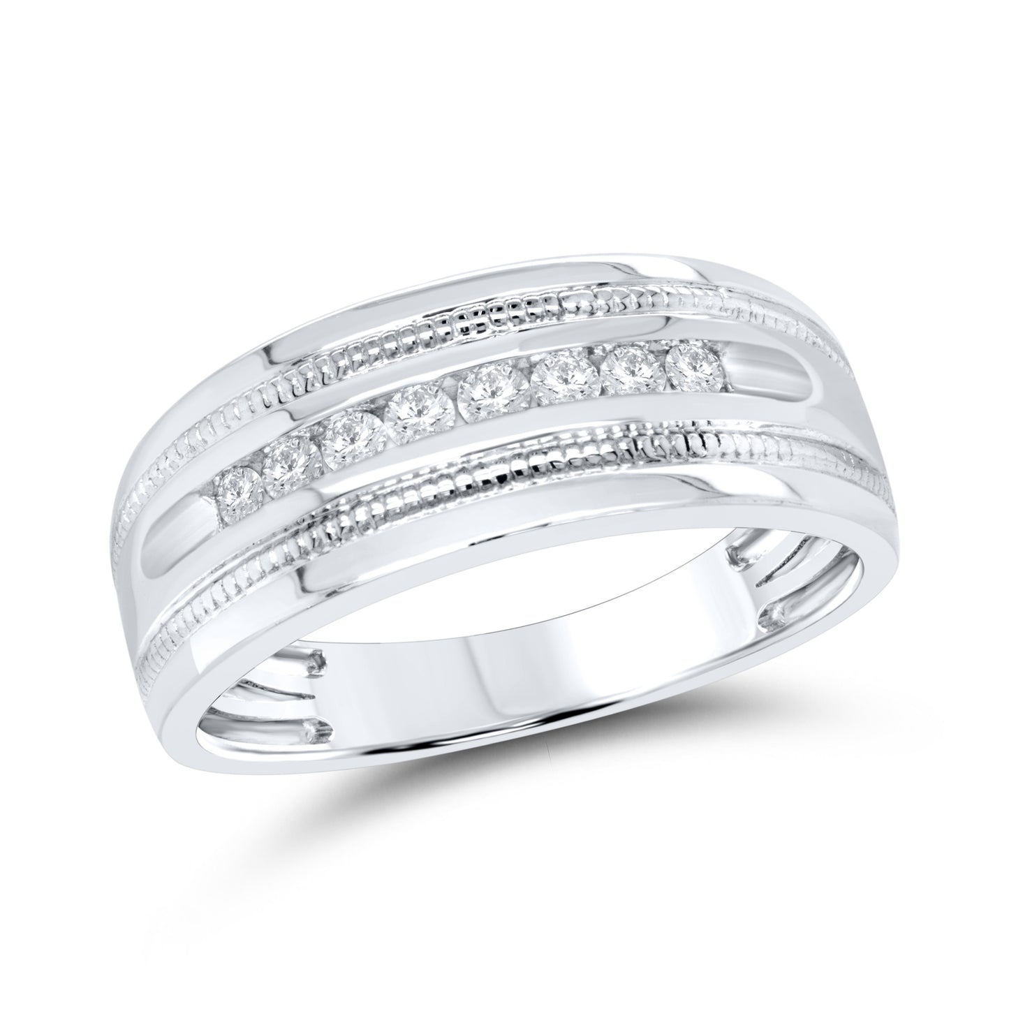 10kt White Gold 0.25 CTW Men’s Diamond Ring