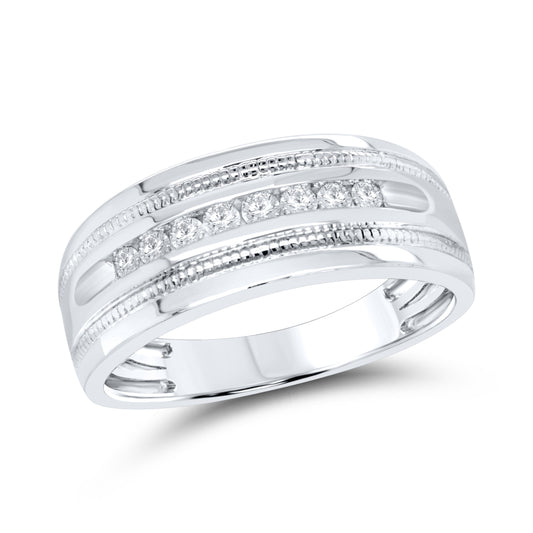 10kt White Gold 0.25 CTW Men’s Diamond Ring