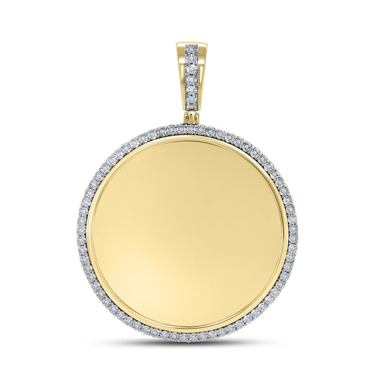 10kt Yellow Gold 0.20 CTW Diamond Picture charm Pendant