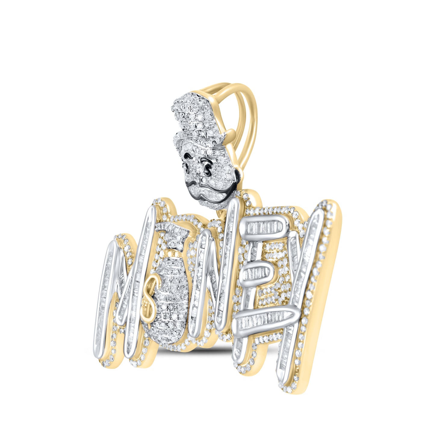 10kt Yellow Gold  2.32 CTW Diamond Charm