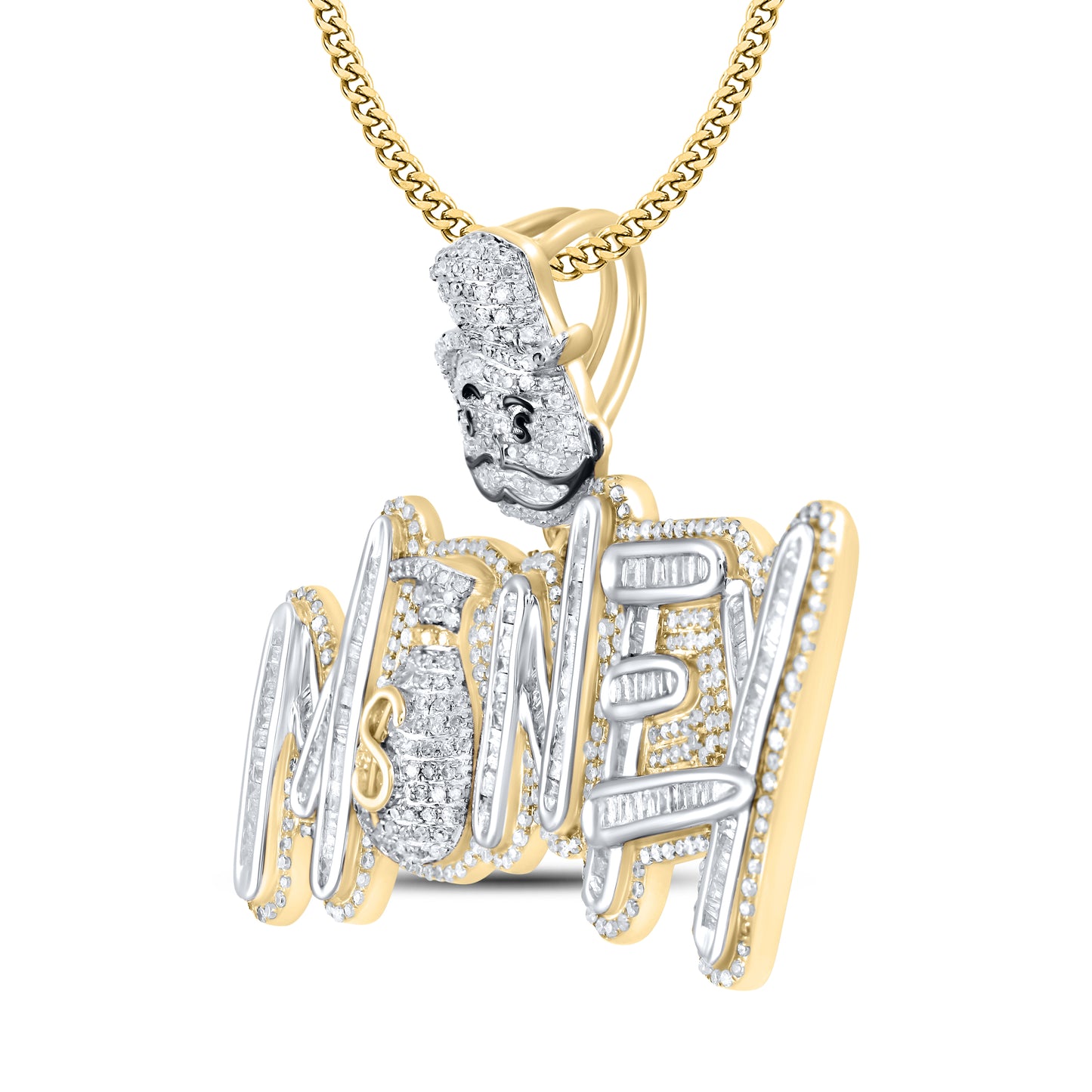 10kt Yellow Gold  2.32 CTW Diamond Charm