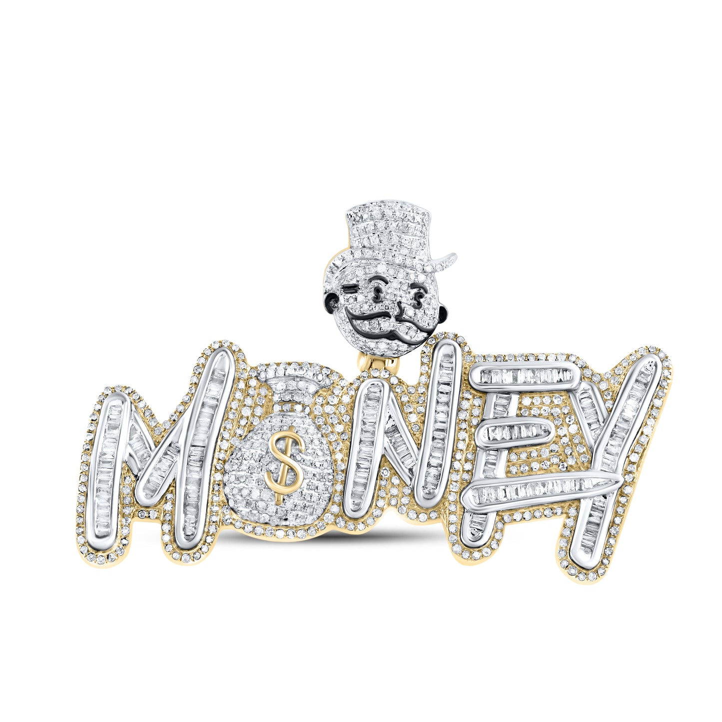 10kt Yellow Gold  2.32 CTW Diamond Charm