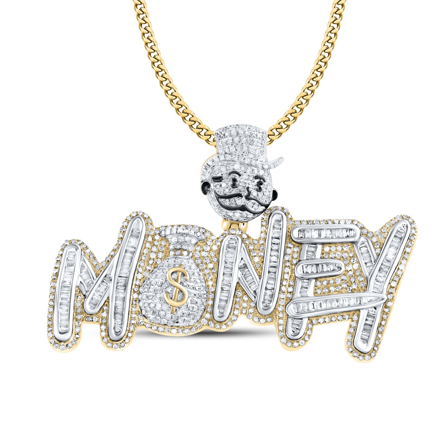 10kt Yellow Gold  2.32 CTW Diamond Charm