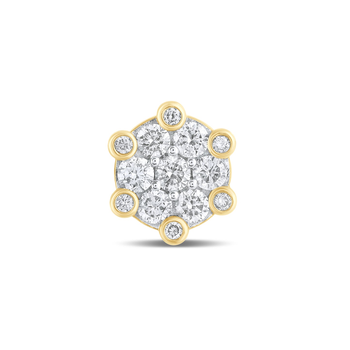 10kt Yellow Gold 1 CTW Natural Diamond Earrings