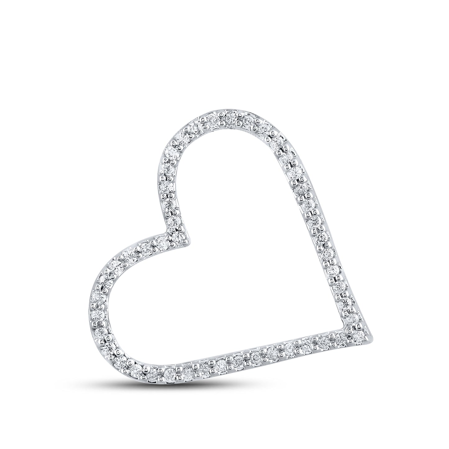 14kt White Gold 1/6 CTW Diamond Pendant With 10kt Chain
