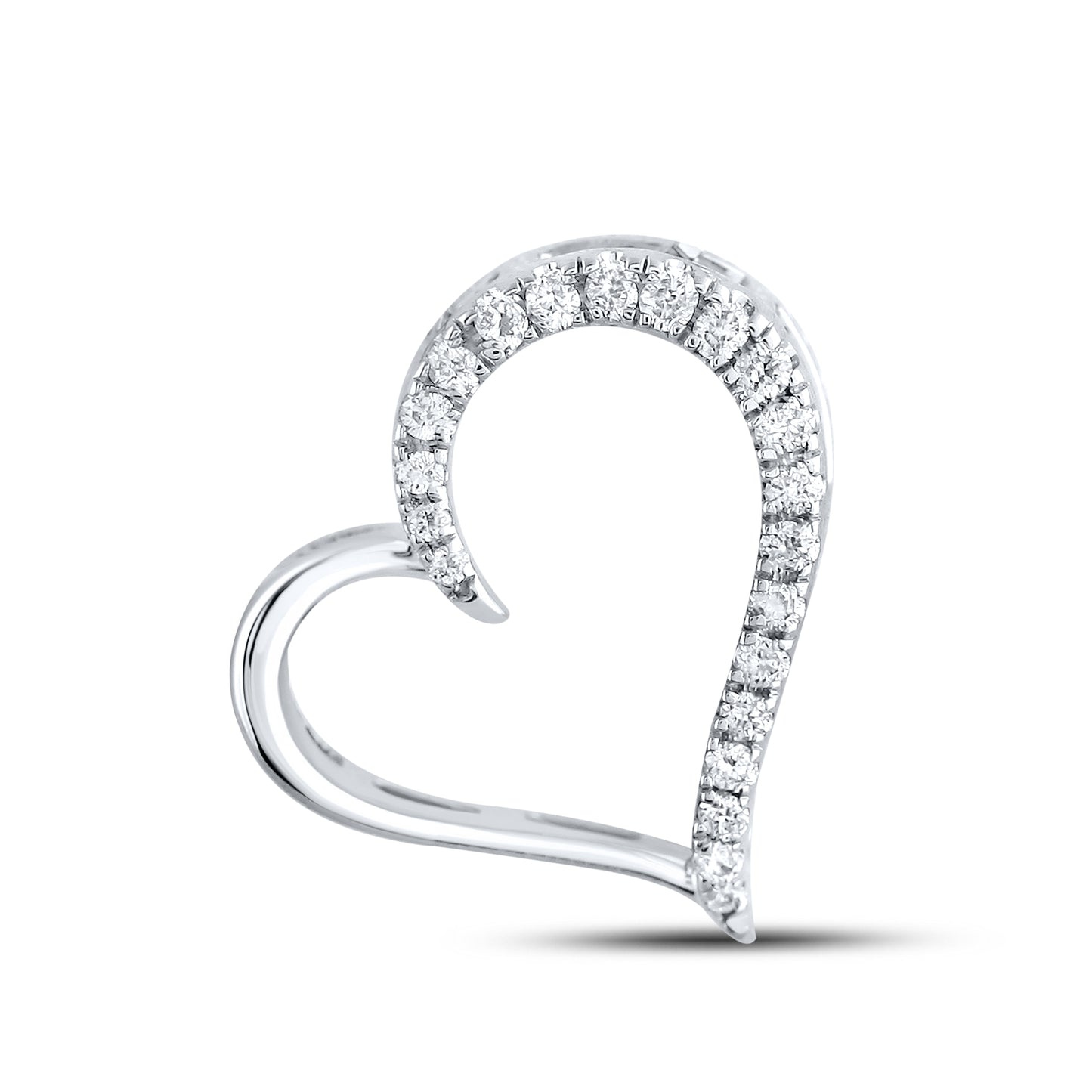 14kt White Gold 0.10 CTW Diamond Pendant