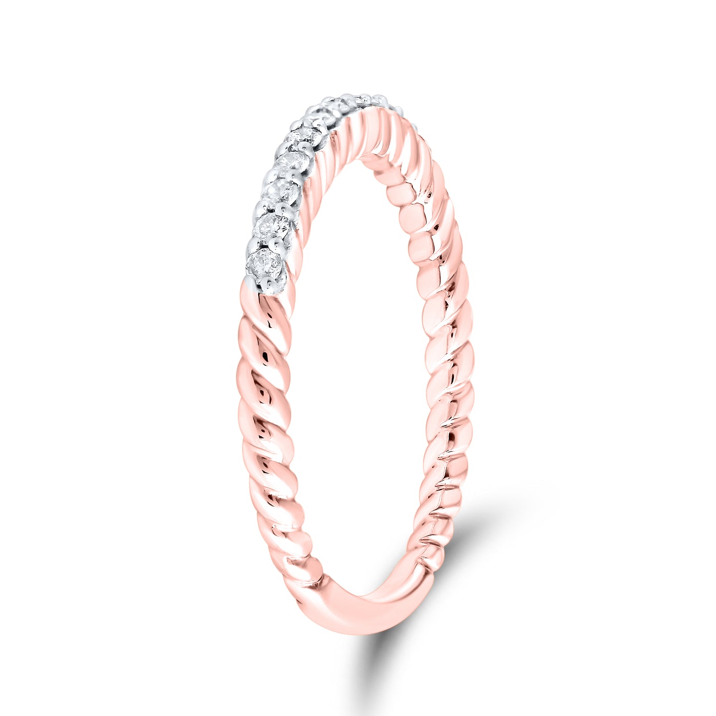 14kt Rose Gold 0.25 CTW Natural Diamond Band